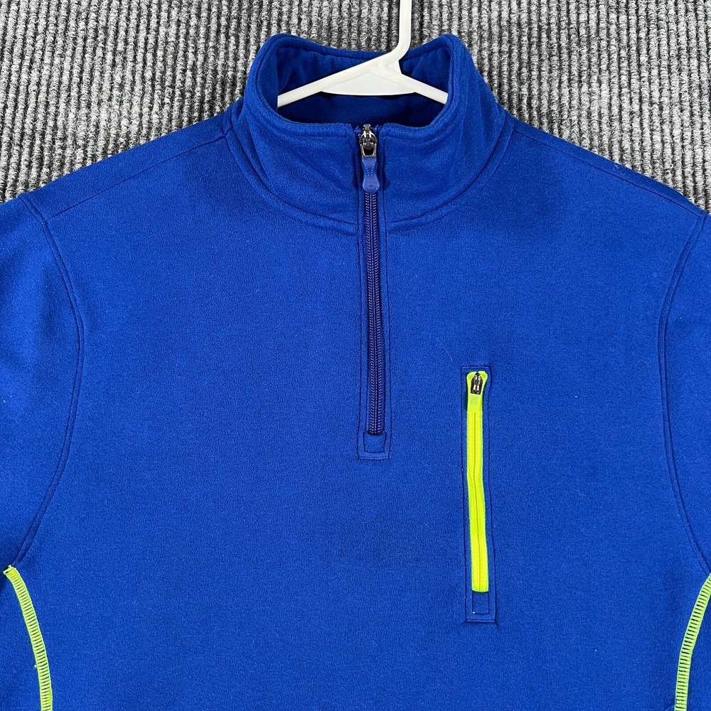 Under Armour Sweatshirt Womens Small Blue Long Sleeve 1/4 Zip Loose Fit Pullover